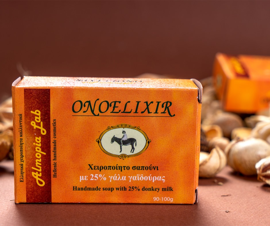 χειροποίητο σαπούνι με γάλα γαϊδούρας onoelixir χειροποίητα καλλυντικά